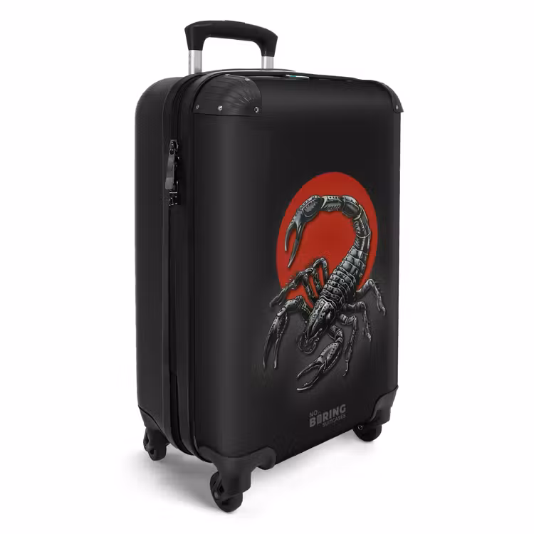 CaseSwap™ - Tattoo Stil- Realistischer Skorpion auf schwarzem und rotem Hintergrund — 2