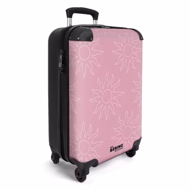 CaseSwap™ - Muster - Sunburst-Muster auf aprikosenrosa Hintergrund — 2