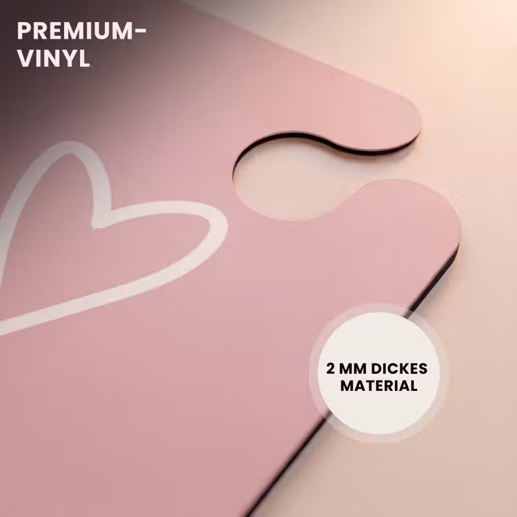 CaseSwap™ - Muster - Schwebende Herzen auf Vintage-Rosa — 6