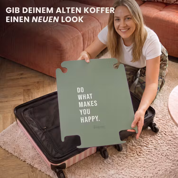 CaseSwap™ - Zitate - Tu, was dich glücklich macht Moosgrün — 3