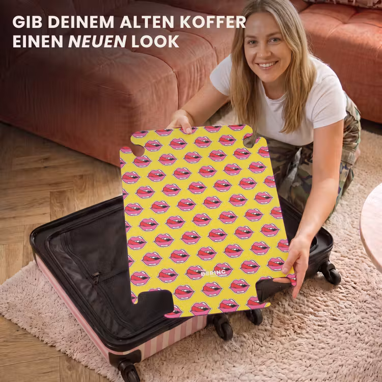 CaseSwap™ - Muster - Lippen auf gelbem Hintergrund — 3