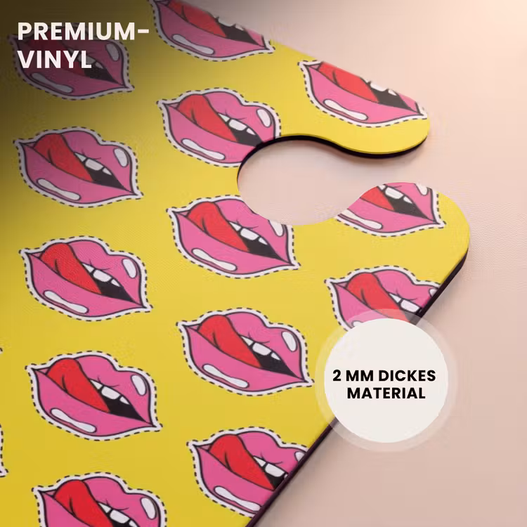 CaseSwap™ - Muster - Lippen auf gelbem Hintergrund — 6