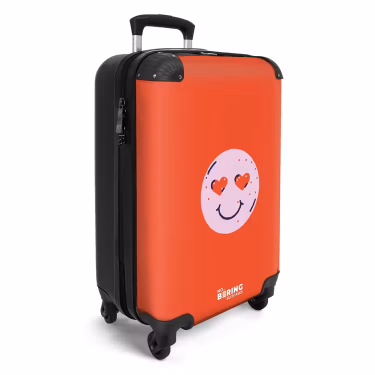 CaseSwap™ - Muster - Glückliches Emoji auf rotem Hintergrund — 2