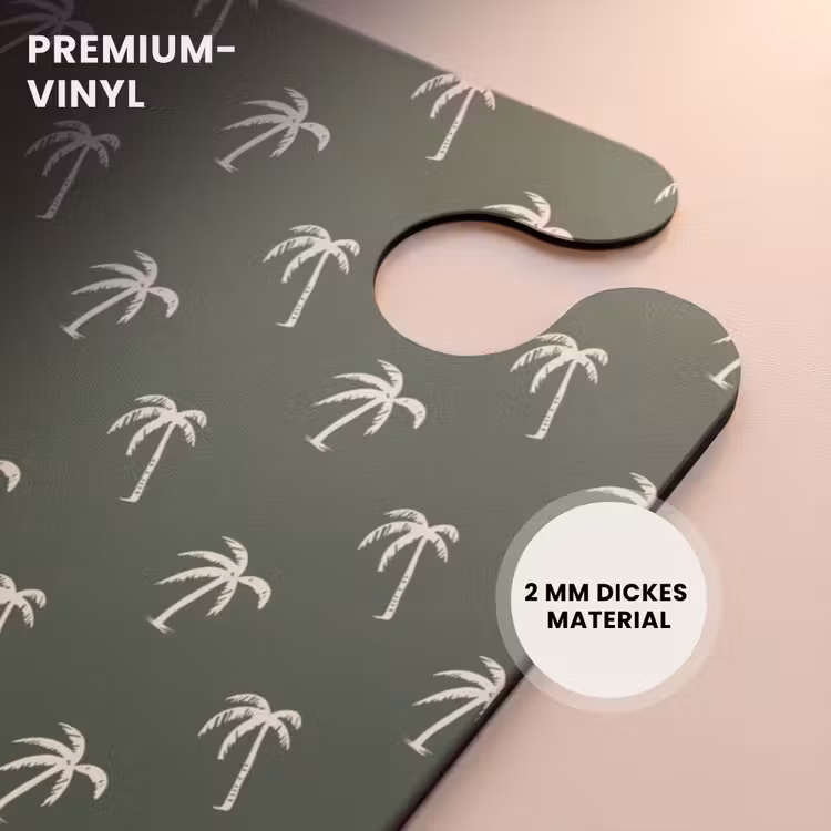 CaseSwap™ - Muster - Kleine Palmen auf dunklem Olivgrün — 6