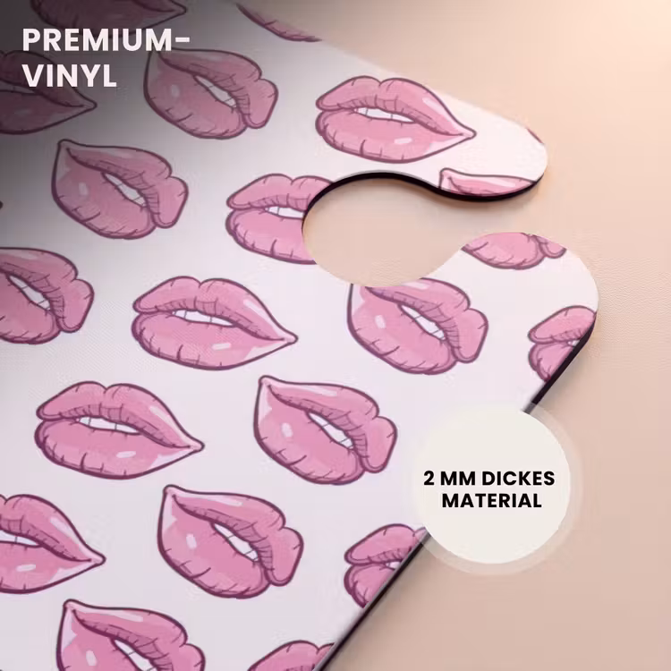 CaseSwap™ - Patterns - Rosa Lippenmuster auf weißem Hintergrund — 6