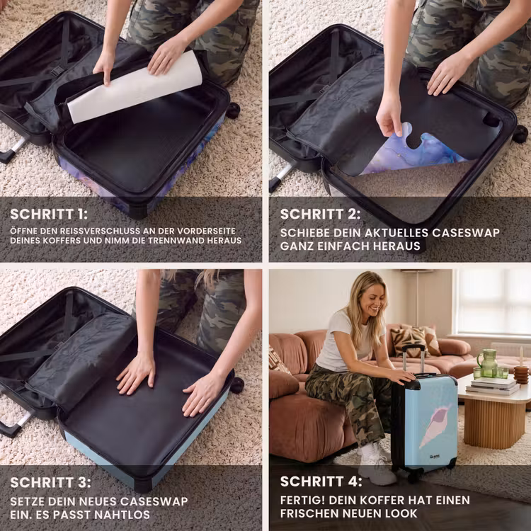 CaseSwap™ - Erinnerungen an den Sommer - Muschelkunst auf Blau — 4