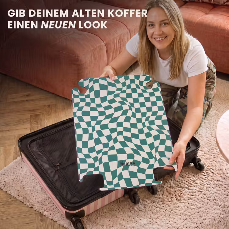 CaseSwap™ - Patterns - Optische Täuschung in Grün und Weiß — 3