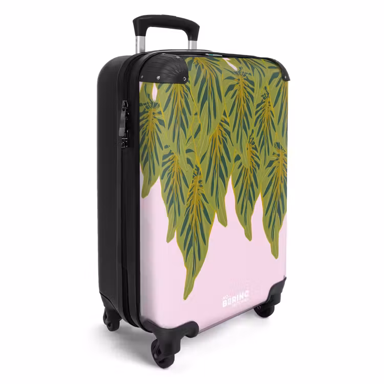 CaseSwap™ - Sommererinnerungen - Tropische Blätter auf rosa Hintergrund — 2