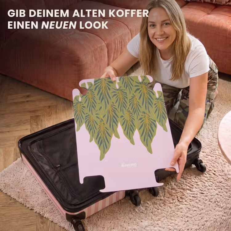 CaseSwap™ - Sommererinnerungen - Tropische Blätter auf rosa Hintergrund — 3