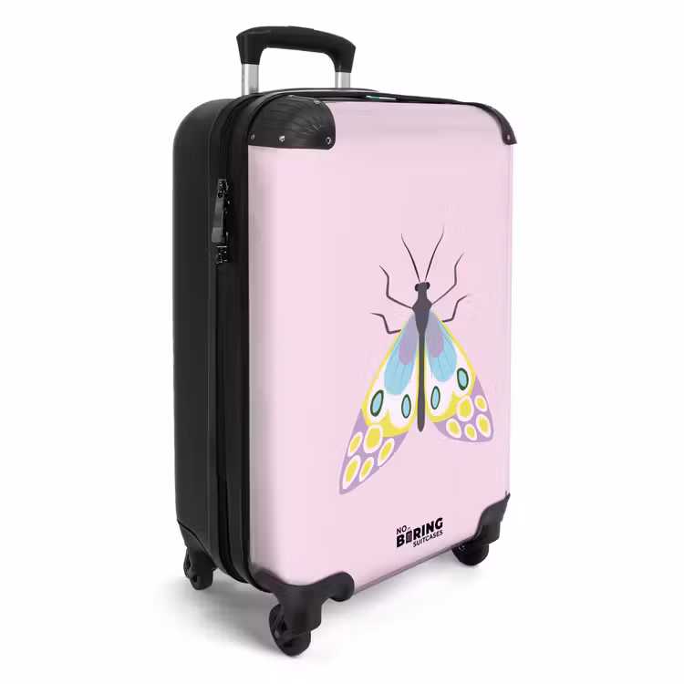 CaseSwap™ - Sommererinnerungen - Bunte Motte auf rosa Hintergrund — 2