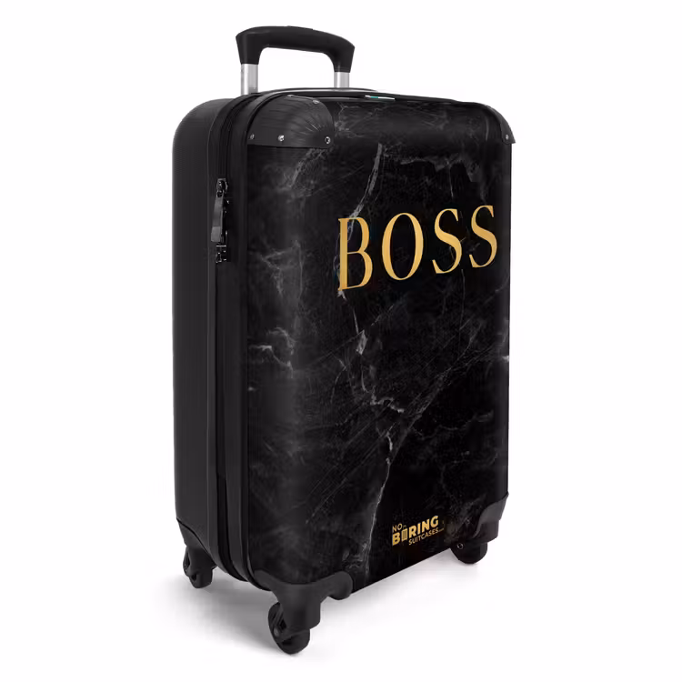 CaseSwap™ - Zitate - Boss - Marmoroptik - Gold - Schwarz — 2