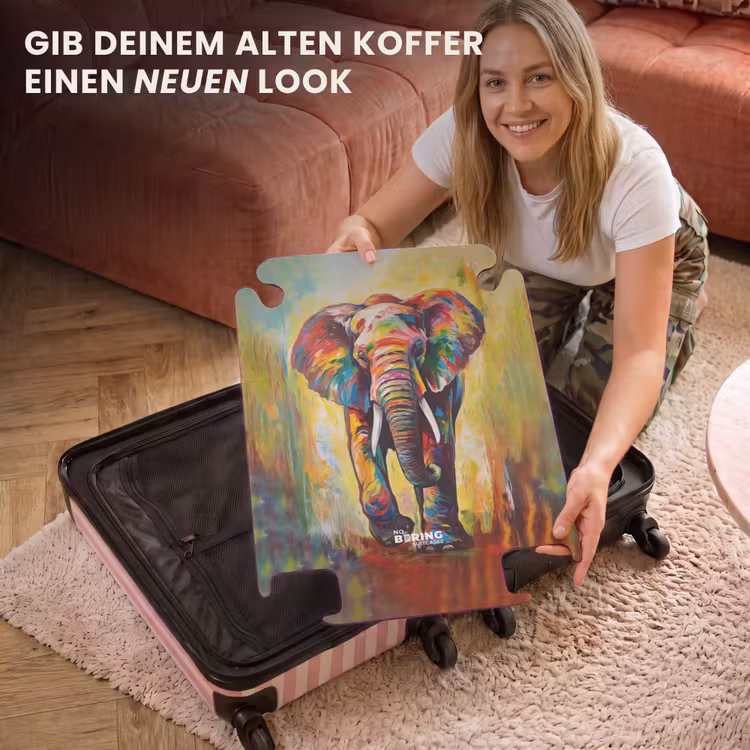 CaseSwap™ - Porträt eines Elefanten als Ölgemälde Kunstwerk — 3