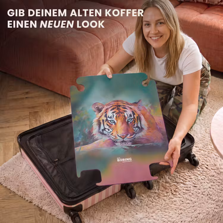 CaseSwap™ - Ölgemälde Kunstwerk eines liegenden Tigers — 3