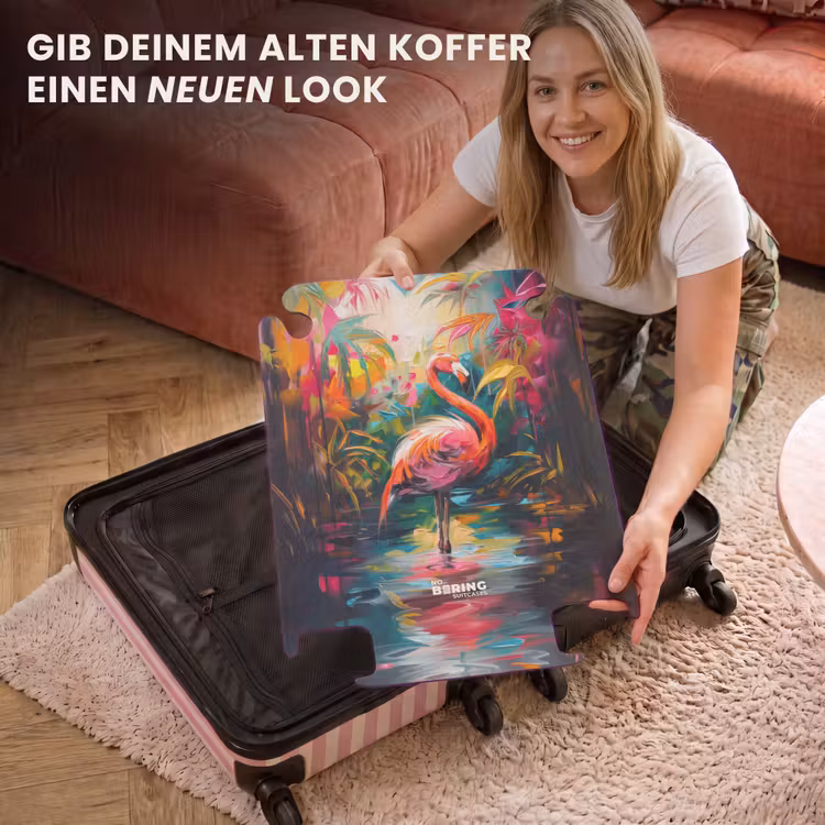 CaseSwap™ - Flamingo in bunter Ölmalerei — 3