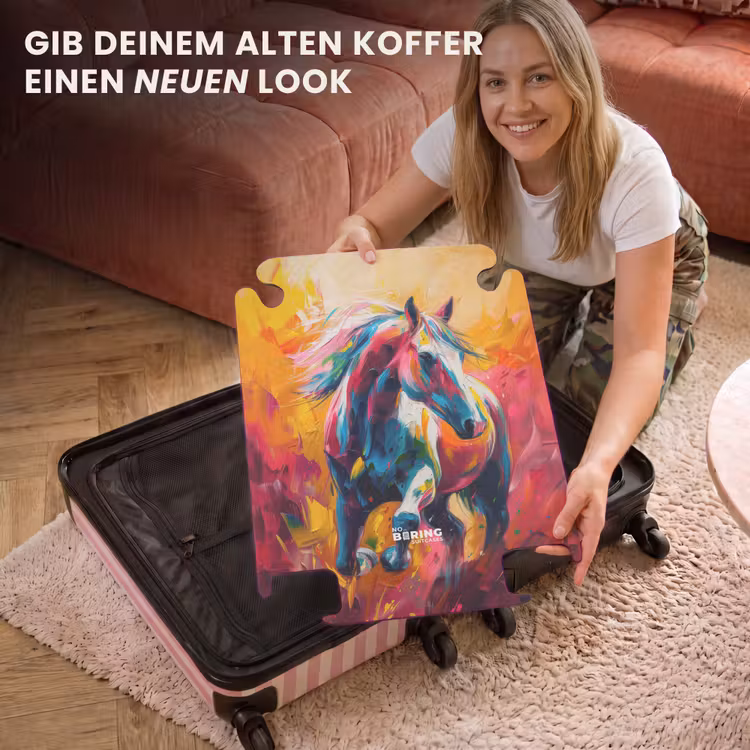 CaseSwap™ - Ölgemälde Kunstwerk eines galoppierenden Pferdes — 3