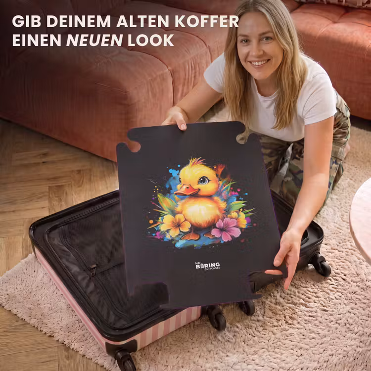 CaseSwap™ - Ente mit tropischen Blumen — 3