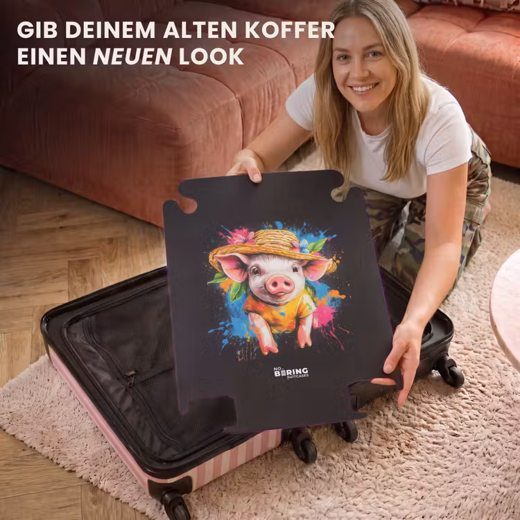 CaseSwap™ - Lustiges Schwein mit Hut Illustration — 3