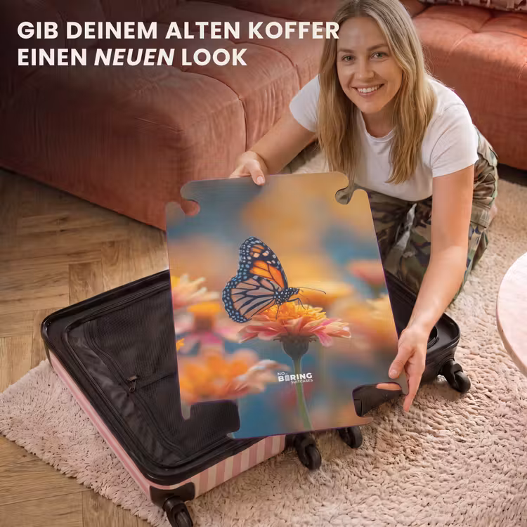 CaseSwap™ - Schmetterling auf rosa Blume — 3