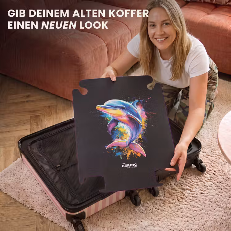 CaseSwap™ - Delfin mit buntem Graffiti — 3
