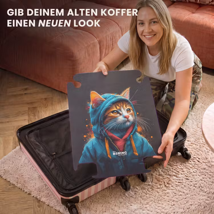 CaseSwap™ - Graffiti-Katze mit blauer Weste — 3