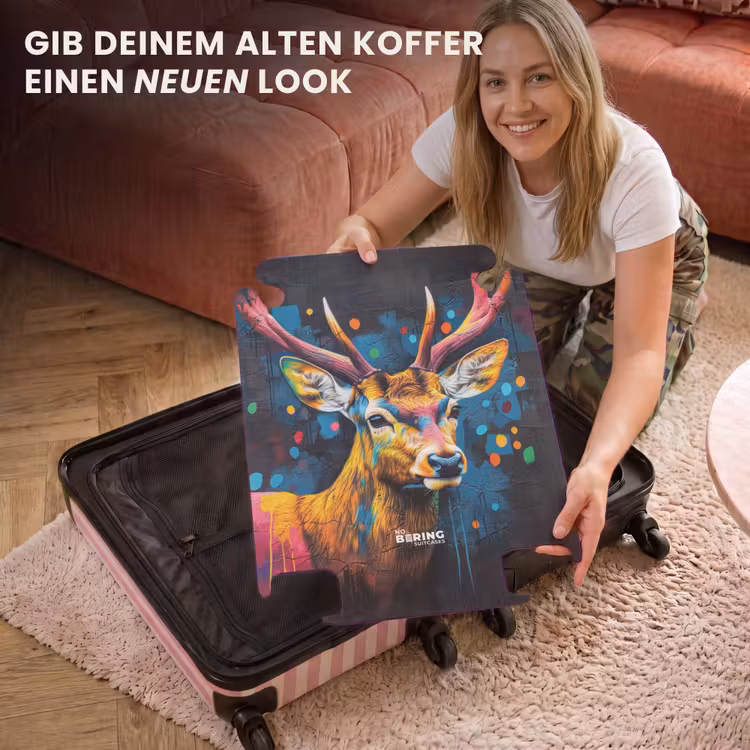 CaseSwap™ - Hirsch mit Geweih im Graffiti-Stil — 3