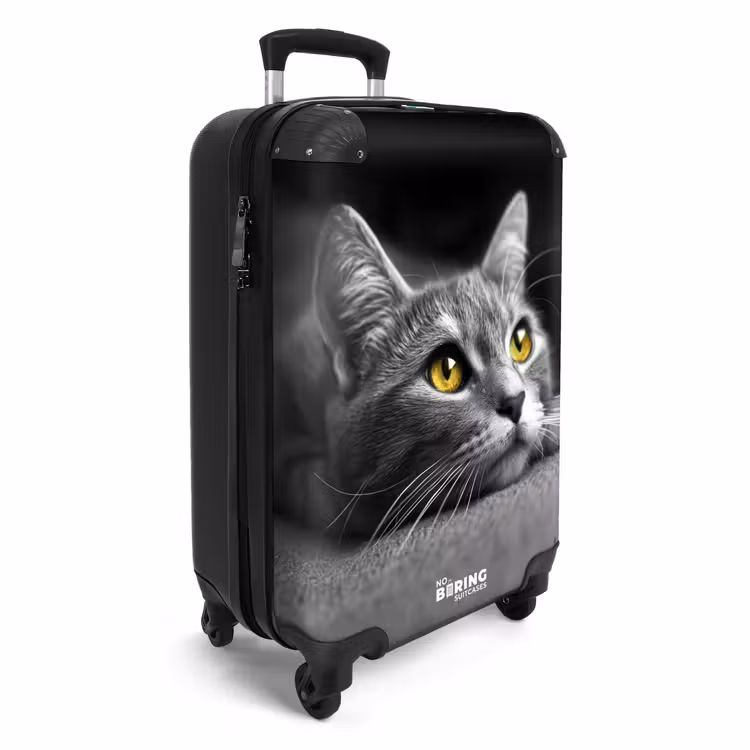 CaseSwap™ - Schwarz-weiße Katze mit gelben Augen — 2