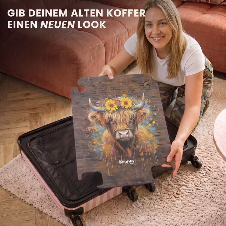 CaseSwap™ - Graffiti Schottischer Highlander mit Blumen — 3