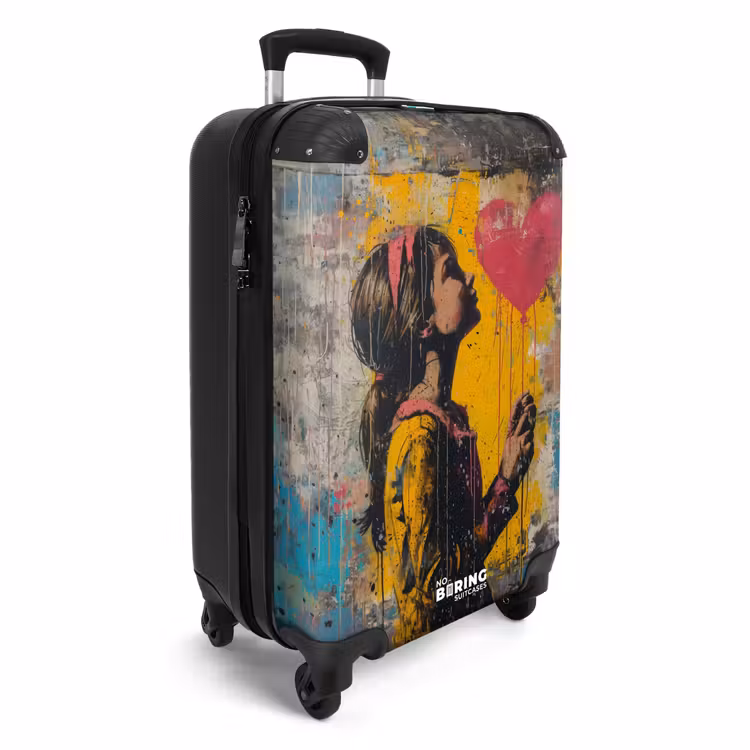 CaseSwap™ - Mädchen mit herzförmigem Luftballon im Graffiti-Stil — 2