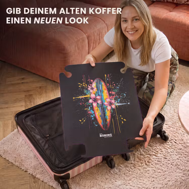 CaseSwap™ - Buntes Surfbrett mit Blumen — 3