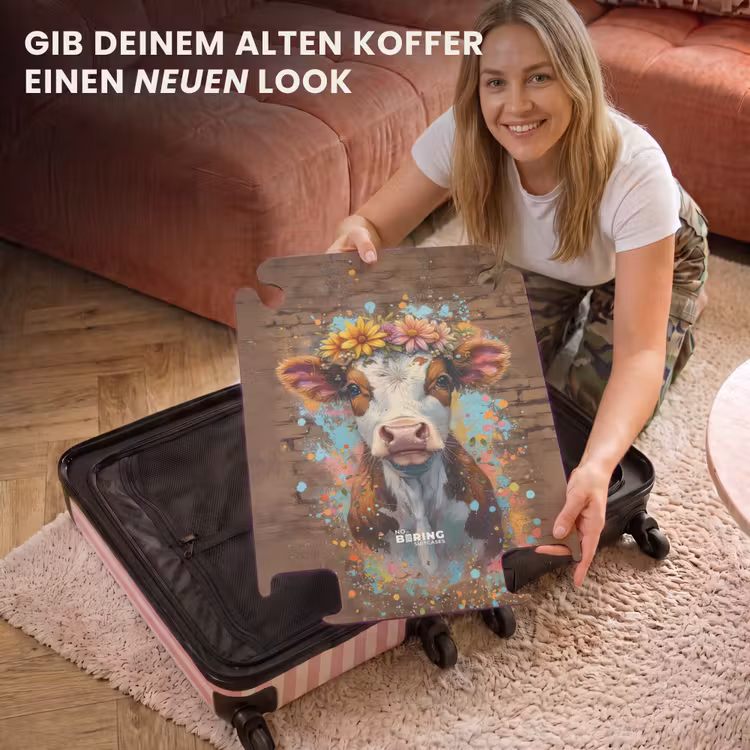 CaseSwap™ - Graffiti-Kuh mit bunten Blumen — 3