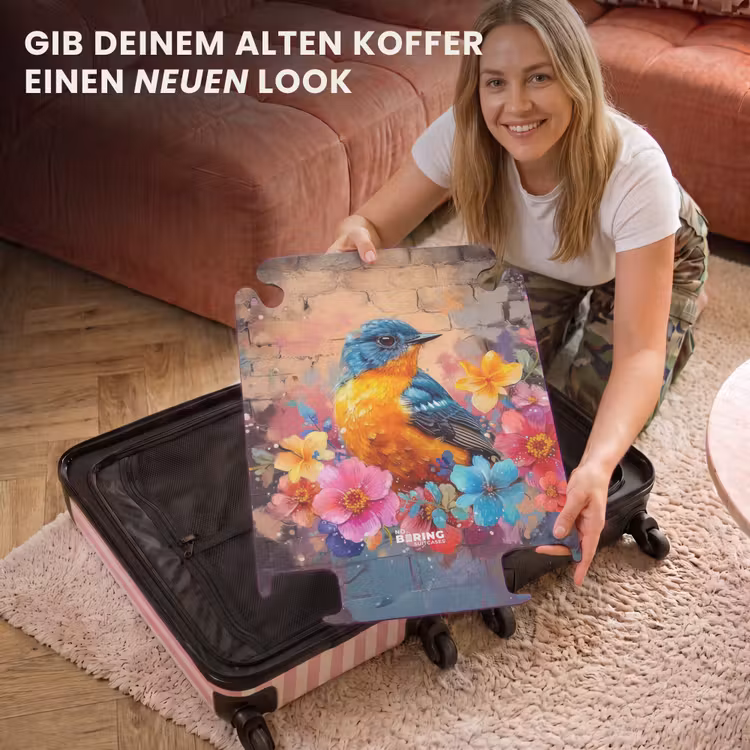 CaseSwap™ - Vogel mit Blumen im Graffiti-Stil — 3