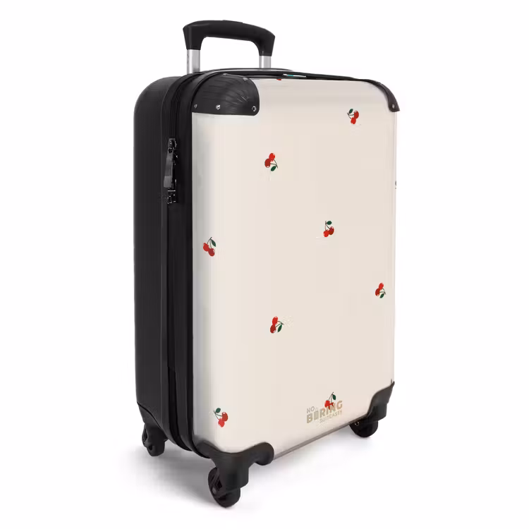CaseSwap™ - Beigefarbener Hintergrund mit Muster aus kleinen Kirschen — 2