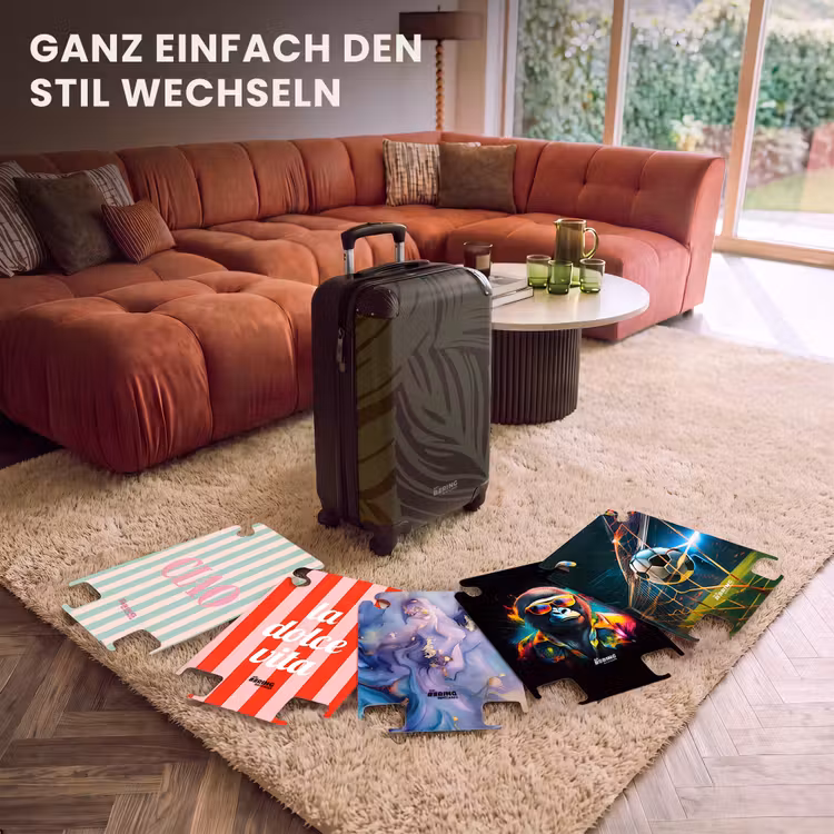 CaseSwap™ - Große Blätter in Schwarz mit Dunkelgrün — 5