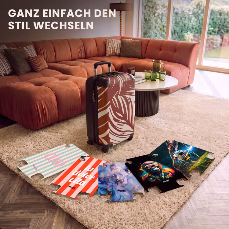 CaseSwap™ - Große Blätter in Rot mit Beige — 5