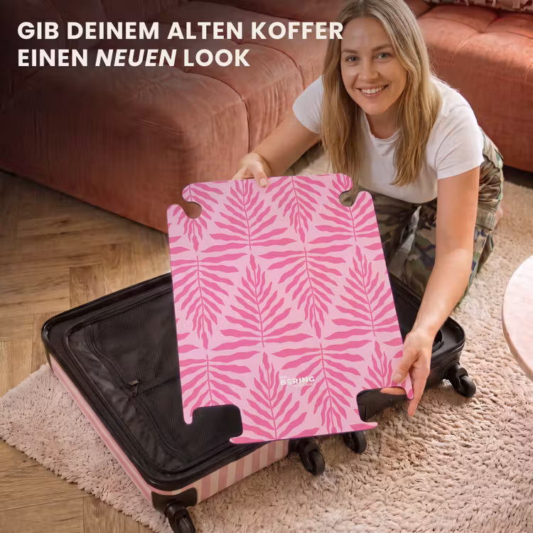 CaseSwap™ - Muster aus Blättern in hellem und dunklem Rosa — 3