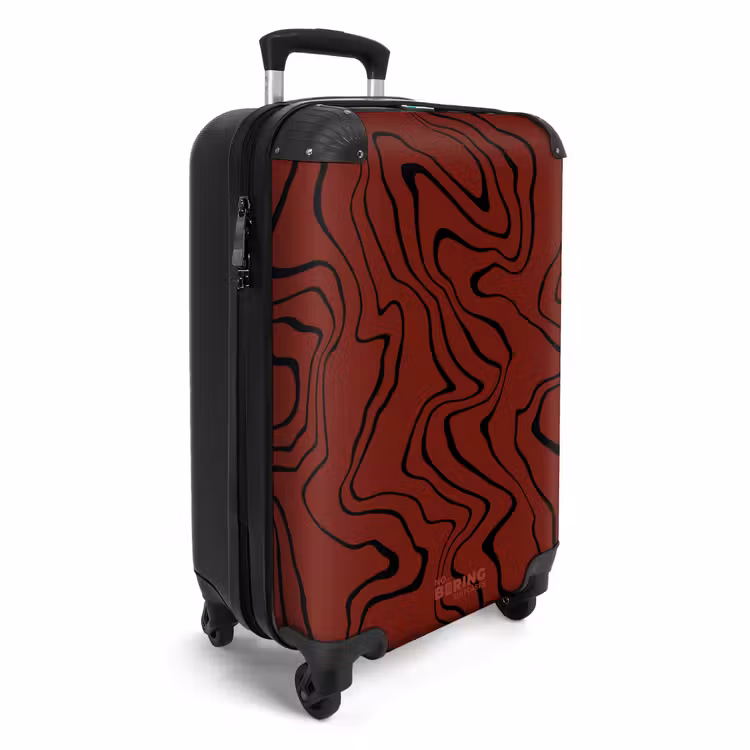 CaseSwap™ - Roter Hintergrund mit abstrakten schwarzen Linien — 2