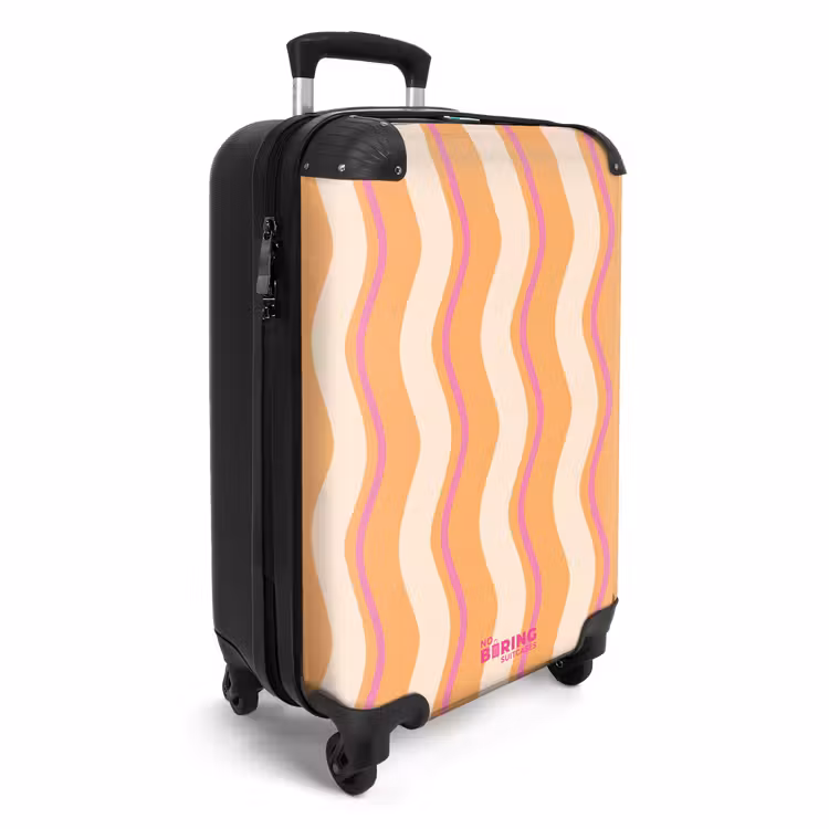 CaseSwap™ - Wellenförmige Streifen in Orange und Rosa — 2