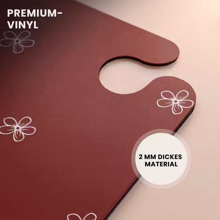CaseSwap™ - Roter Hintergrund mit weißen Blumen — 6