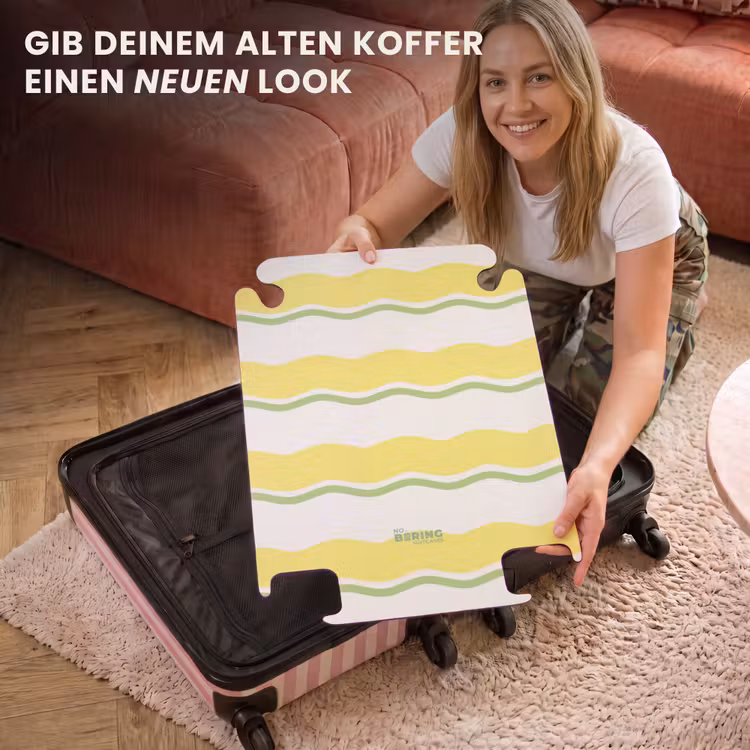 CaseSwap™ - Wellenförmige Streifen in Gelb mit Grün — 3