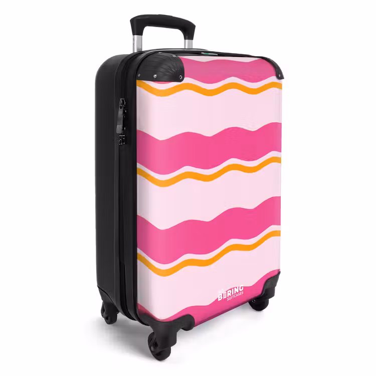 CaseSwap™ - Wellenförmige Streifen in Rosa und Orange — 2