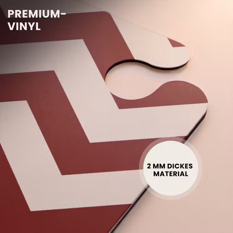 CaseSwap™ - Zickzackmuster in Rot und Creme — 6