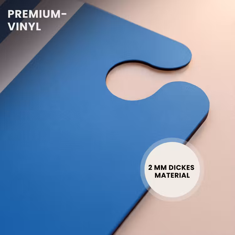CaseSwap™ - Hellblauer Hintergrund mit doppeltem weißen Mittelstreifen — 6