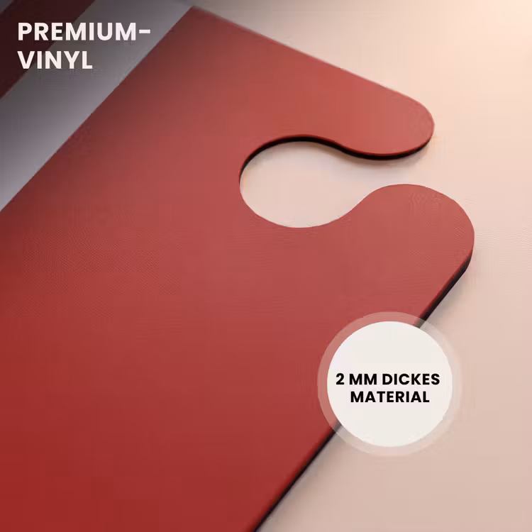 CaseSwap™ - Roter Hintergrund mit doppeltem weißen Mittelstreifen — 6