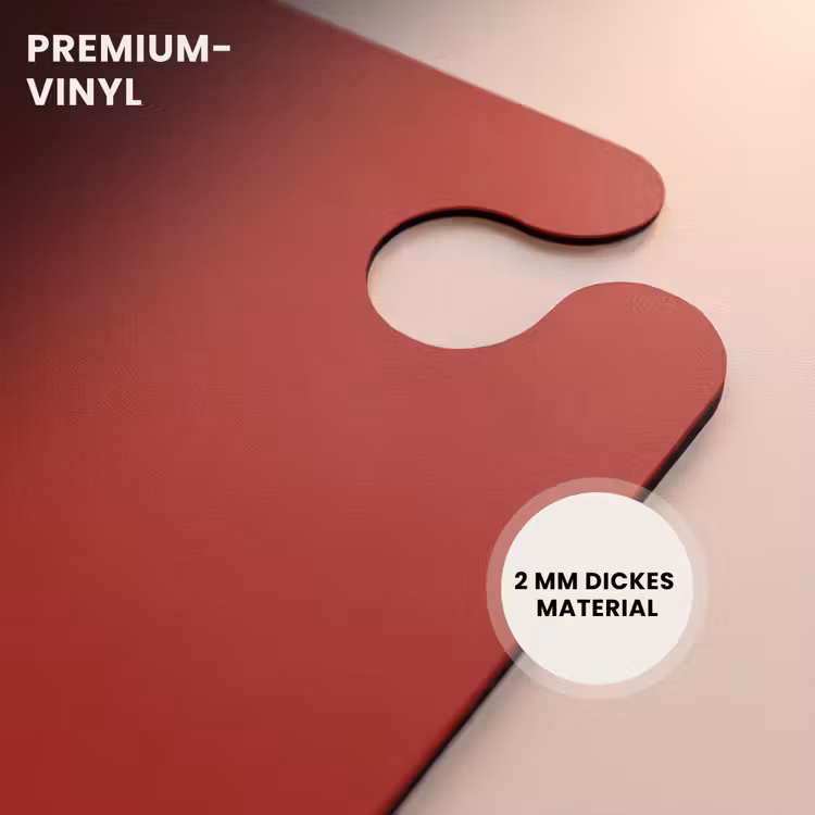 CaseSwap™ - Roter Hintergrund mit doppelten weißen Seitenstreifen auf der linken Seite — 6
