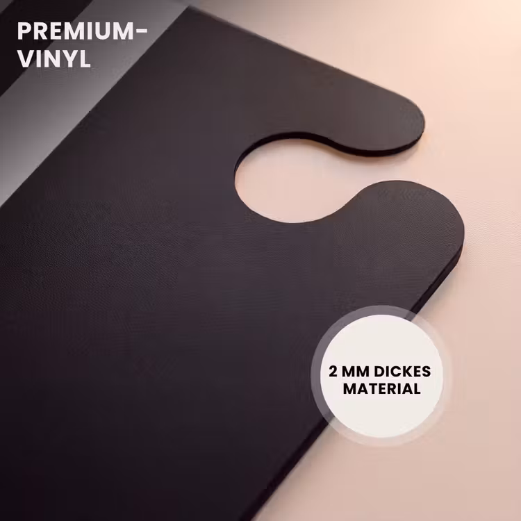 CaseSwap™ - Schwarzer Hintergrund mit doppeltem weißen Mittelstreifen — 6