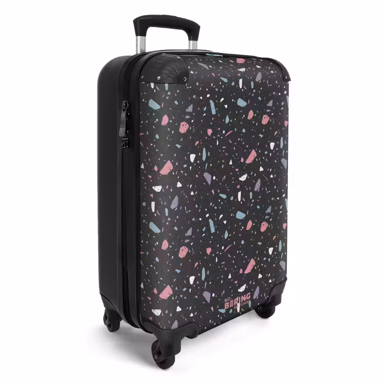 CaseSwap™ - Terrazzo-Muster schwarz mit Pastell — 2