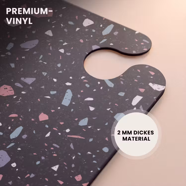 CaseSwap™ - Terrazzo-Muster schwarz mit Pastell — 6
