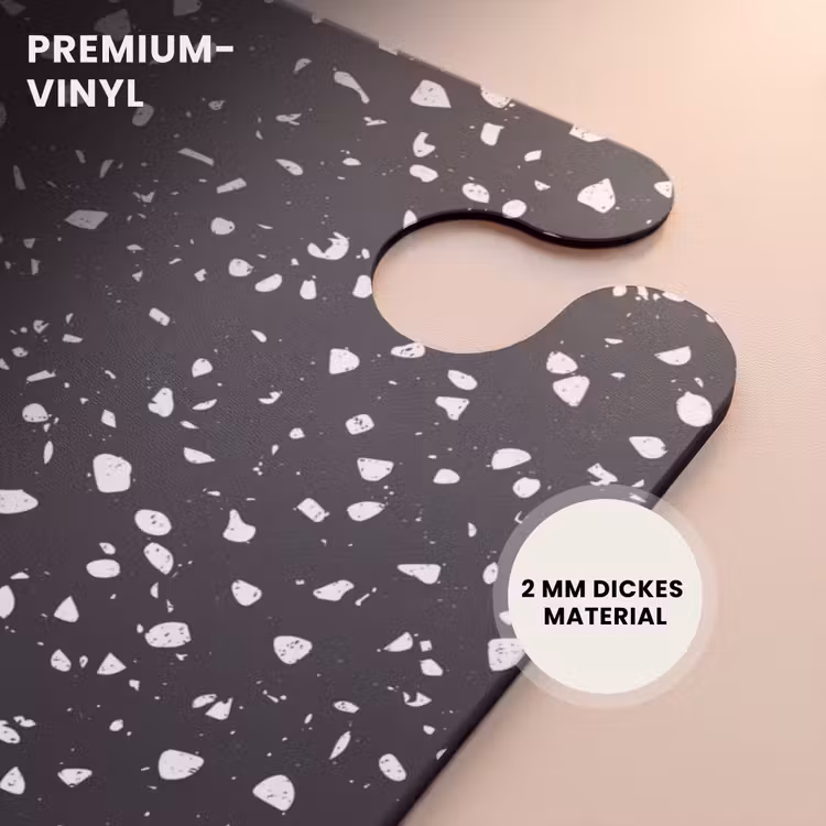 CaseSwap™ - Terrazzo-Muster schwarz und weiß — 6