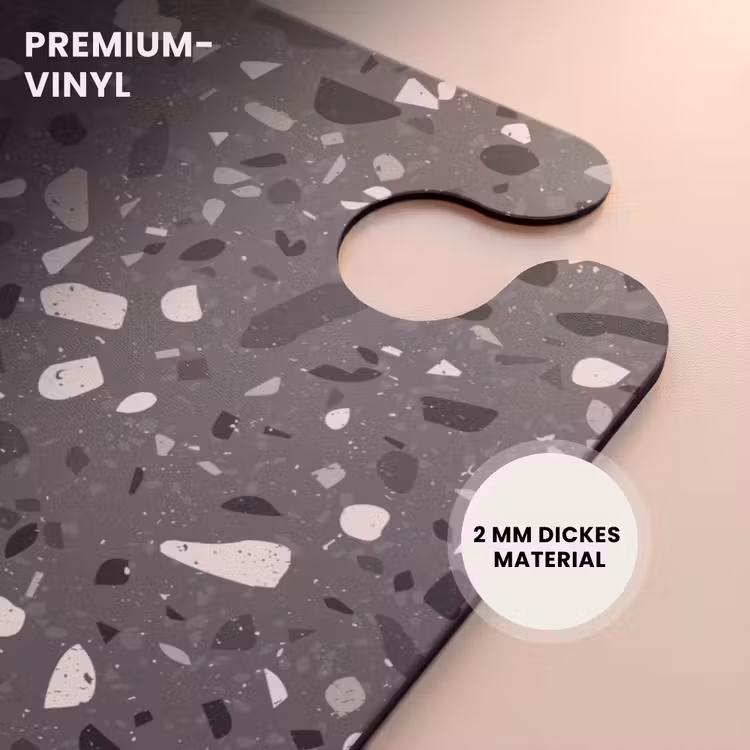 CaseSwap™ - Terrazzo-Muster mehrfarbig dunkelgrau — 6