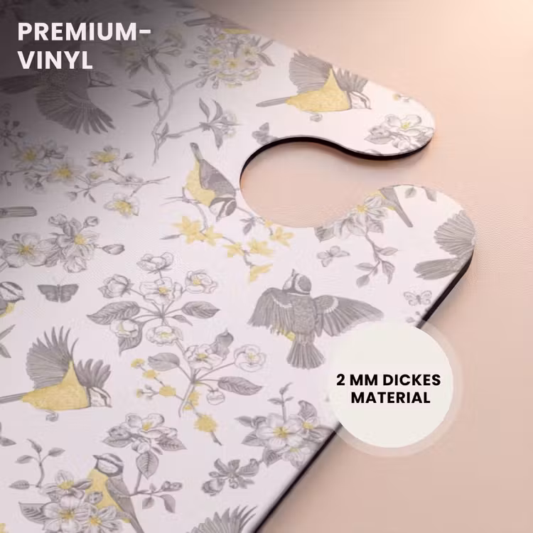 CaseSwap™ - Klassisches Vogel- und Blumenmuster gelb — 6